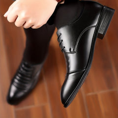 Men's Solid Lace up Rubber Sole Anti skid Oxford Shoes