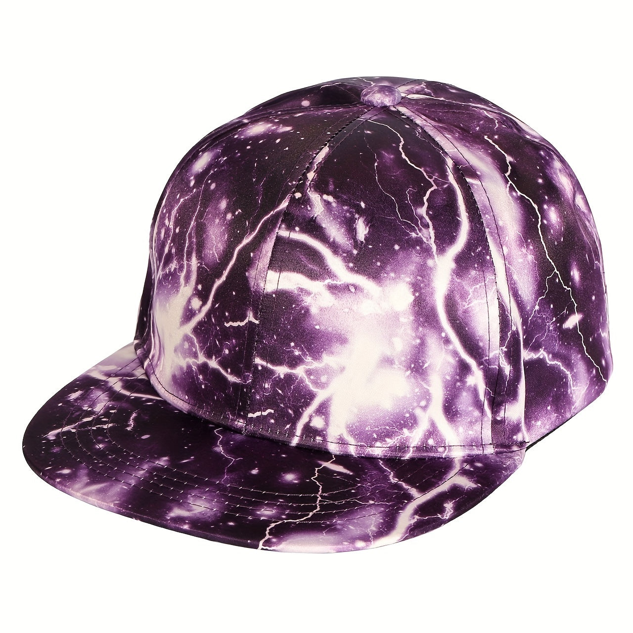 Lightning Pattern Snapback Cap Sun Protection Hip hop Cap