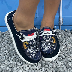Women's Slogan Print Skateboard Shoes Lightweight Sneakers