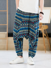 Men's Floral Harem Pants Small Size & Order Size Up