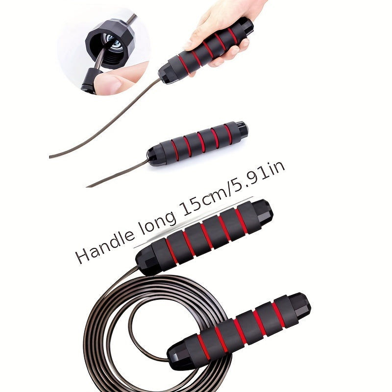Heavy Duty Steel Wire Skipping Rope for Fitness Exercise