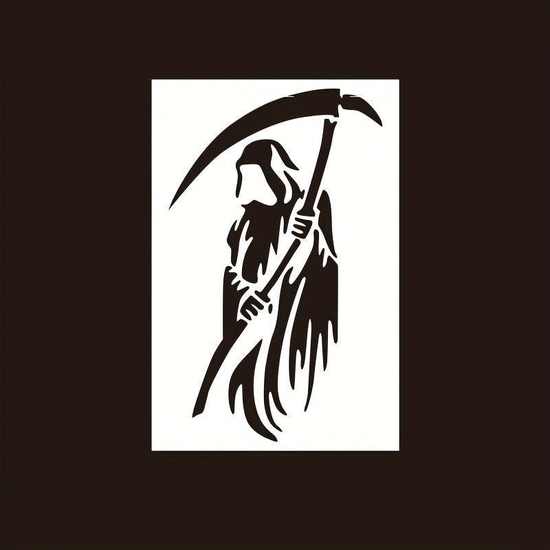 Grim Reaper Stencil 15 for Wall Wood Fabric Bag Furniture DIY Art Painting