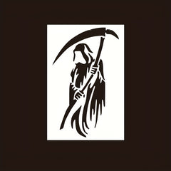 Grim Reaper Stencil 15 for Wall Wood Fabric Bag Furniture DIY Art Painting
