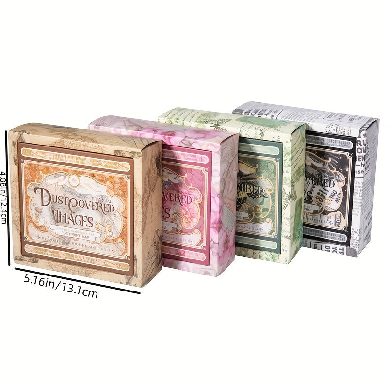 Box Plant Flower Butterfly Maps Washi Paper Tape for DIY Journaling