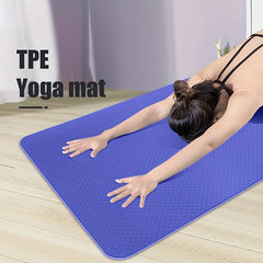 TPE Yoga Mat Soundproof Shockproof Non-Slip Mat Home Exercise Thickened Yoga Mat