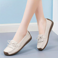 Women's Bowknot Flat Shoes Lightweight Slip On Shoes