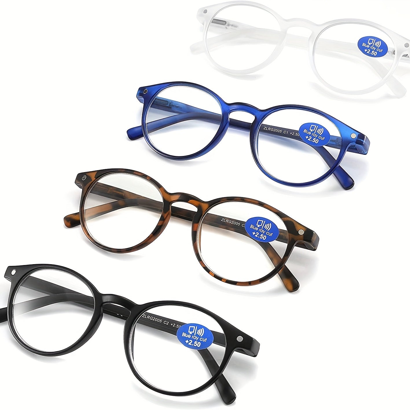Light Blocking Glasses Rectangular Frame Computer Eyeglasses