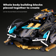 1590pcs Toy Car Building Blocks and Futuristic Sports Car Assembly Set