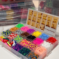1100pcs DIY Elastic Band Weaving Art Craft Kit