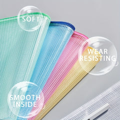 10pcs B6 Waterproof Plastic Zipper Pen Case Folder Pocket Travel Bag