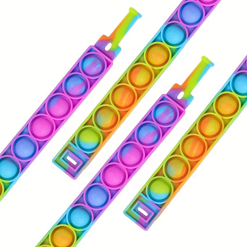 6pcs Fidget Bracelets Adjustable Silicone Bracelet Accessories