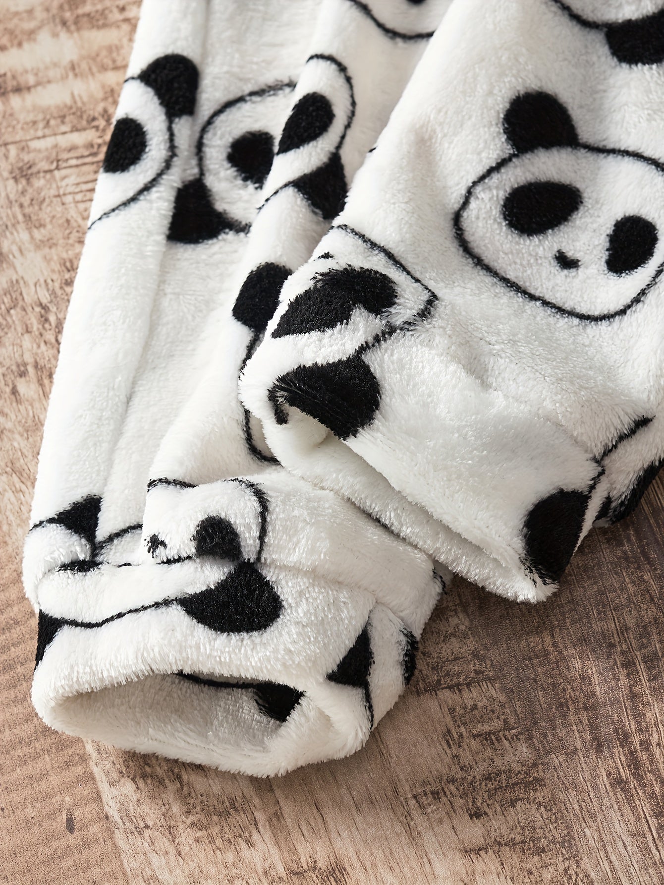 Panda Hooded Jumpsuit Baby Boys Thermal Bodysuit
