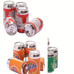 Plastic Beer Bottle Canisters Realistic Detail DIY Diorama Props Mixed Colors