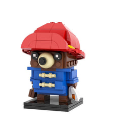 121pcs Bear Building Blocks Set in Red Movie Themed ABS Material
