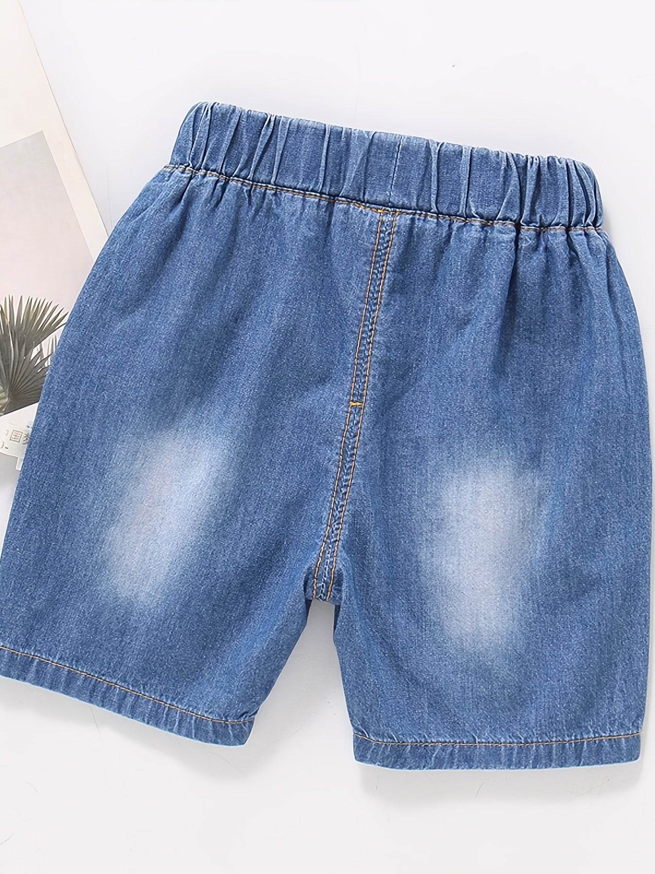 Boys Embroidered French Fries Ice Cream Shorts for Summer