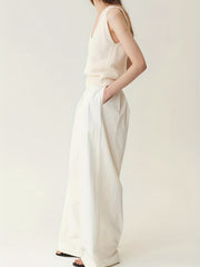 V Neck Sweater Vest Women's Basic Knitted Sleeveless Top
