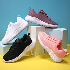 Women's Breathable Knit Sports Shoes Lightweight Running Athletic Sneakers