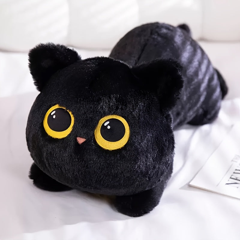 Soft Fluffy Kitten Plush Toy Cat Doll with Compact Kitty Stuffed Animal