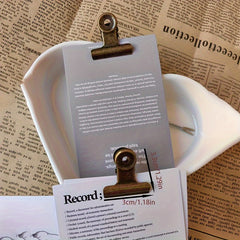 2pcs Vintage Metal Clips Long tailed Iron Clips Book Clips