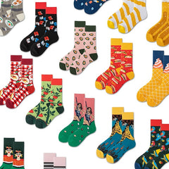 Funny Cartoon Print Socks for Women
