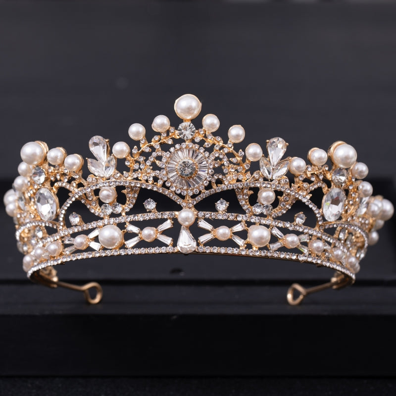 Faux Pearl Princess Pageant Engagement Wedding Hair Accessories