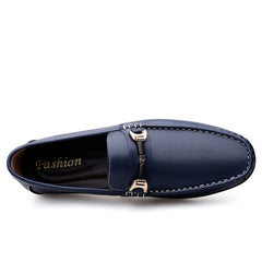 Men's Leather Loafer Shoes Casual Slip On Dress Shoes Flat Shoes Men's Footwear