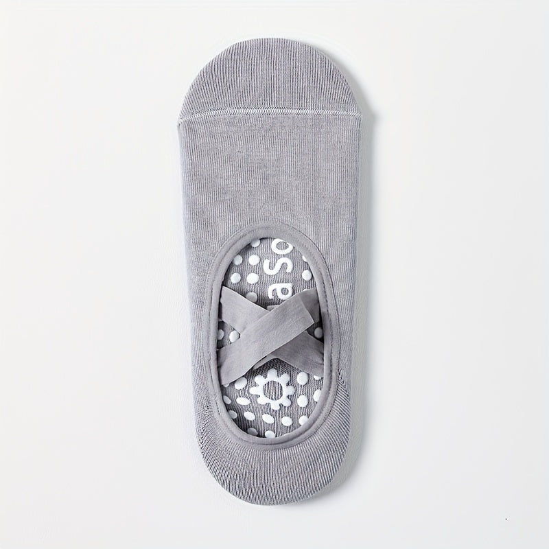 Women's Yoga Socks Non Slip Cross Strap With Extra Grips