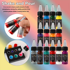 14pcs 14 Tattoo Ink Set Tattoo Pigment Set Tattoo Supplies Professional