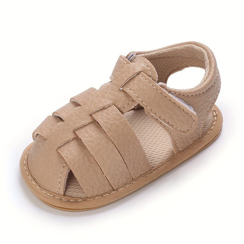 Solid Breathable Sandals For Baby Girls Lightweight Non-slip Shoes