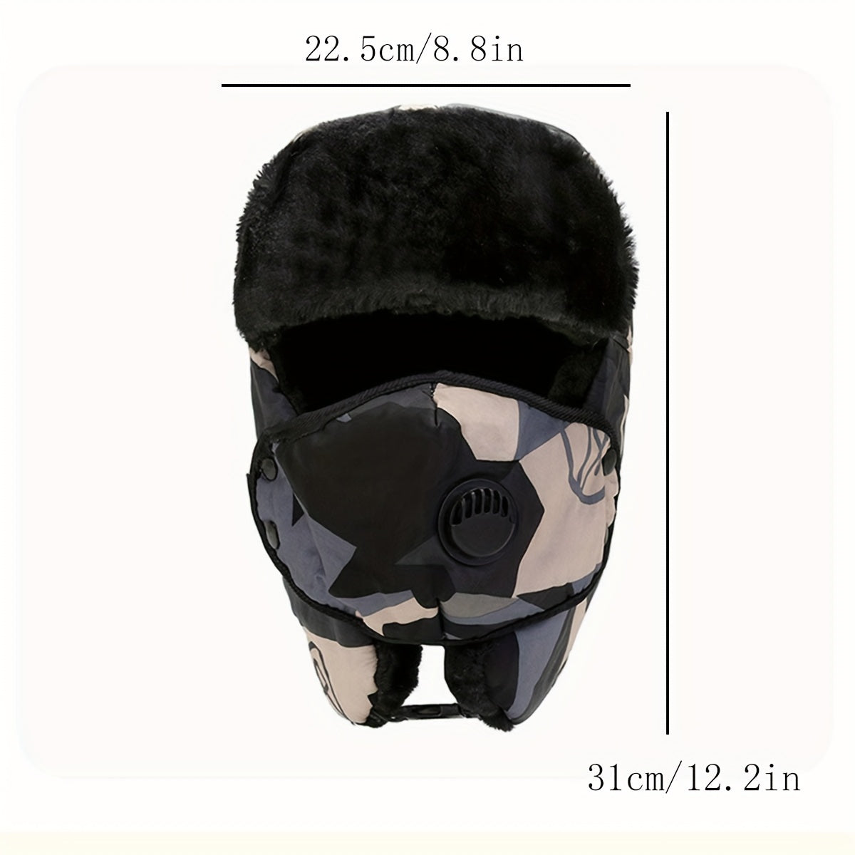 Winter Fishing Hat with Face and Ear Protection