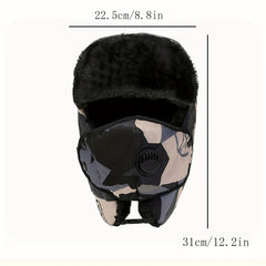 Winter Fishing Hat with Face and Ear Protection