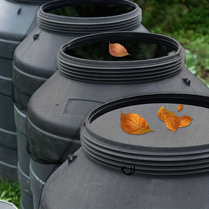 Outdoor Insect Net Bucket Screen Rain Barrel Filter