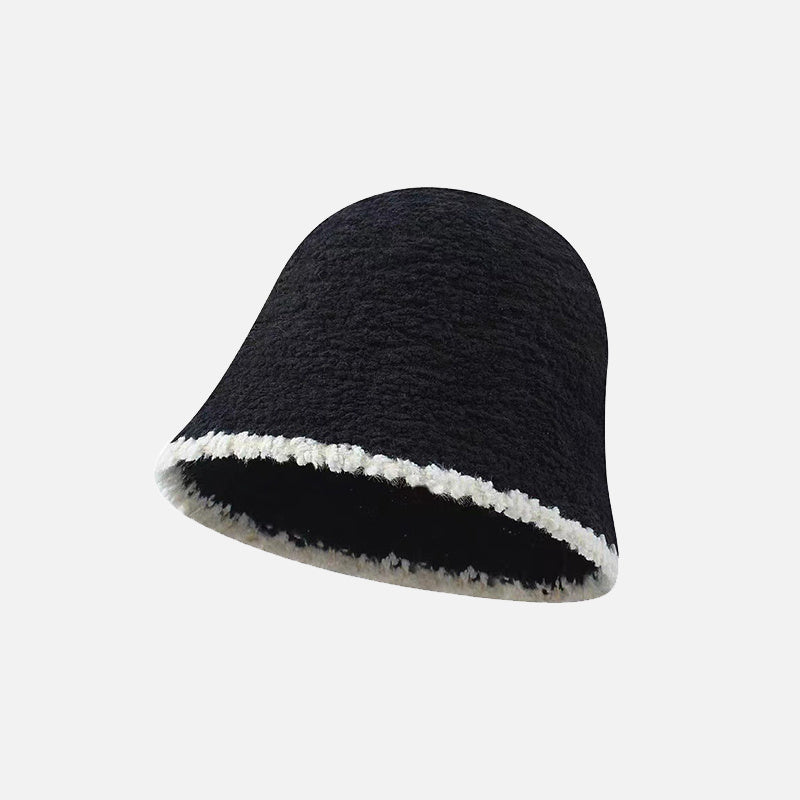 Men's Street Plush Washable Bucket Hat