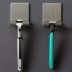 Wall Mounted Razor Holder No Drilling Bathroom Hook Rack