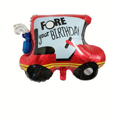 Cartoon Transportation Vehicle Aluminum Film Balloons for Happy Birthday