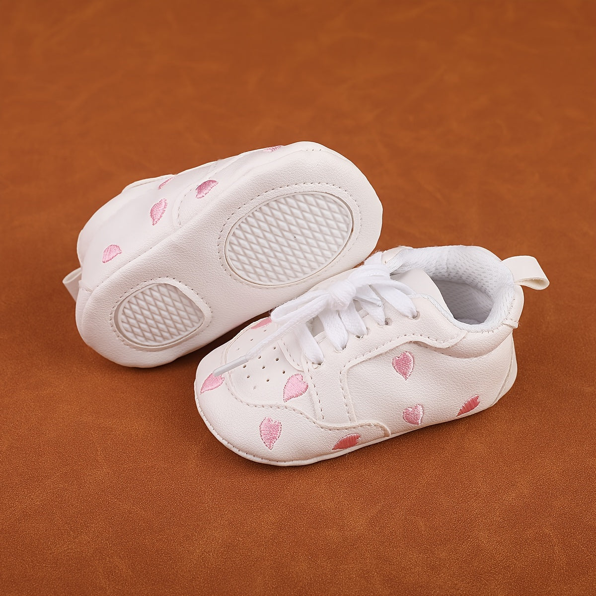 Casual Lace Up Sneakers for Baby Boys Lightweight Non Slip Shoes