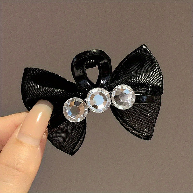 Mesh Rhinestone Hair Clip Claw Clips Headwear Girls Kids Hair Accessories