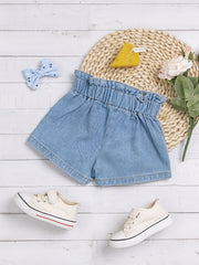 Baby Girls Bowknot Denim Shorts Toddler Summer Clothes
