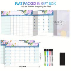 Magnetic Dry Erase Fridge Calendar and Chore Chart