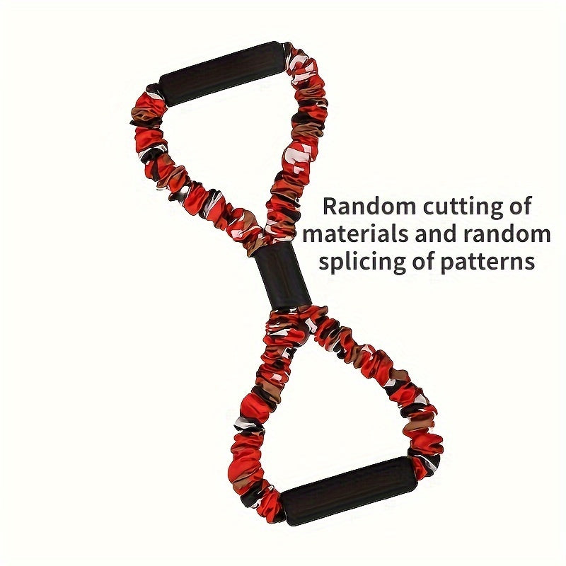 8 Shaped TPE Yoga Resistance Tension Rope Camouflage Stretching Belt