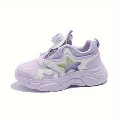 Boy's Chunky Shoes w/ Rotating Buckle Non Slip Soft Sole Sneakers