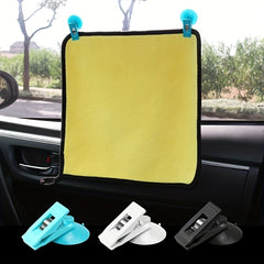 2pcs Vehicle-mounted Business Card Ticket Clip Paste Type Car Parking Card Clip