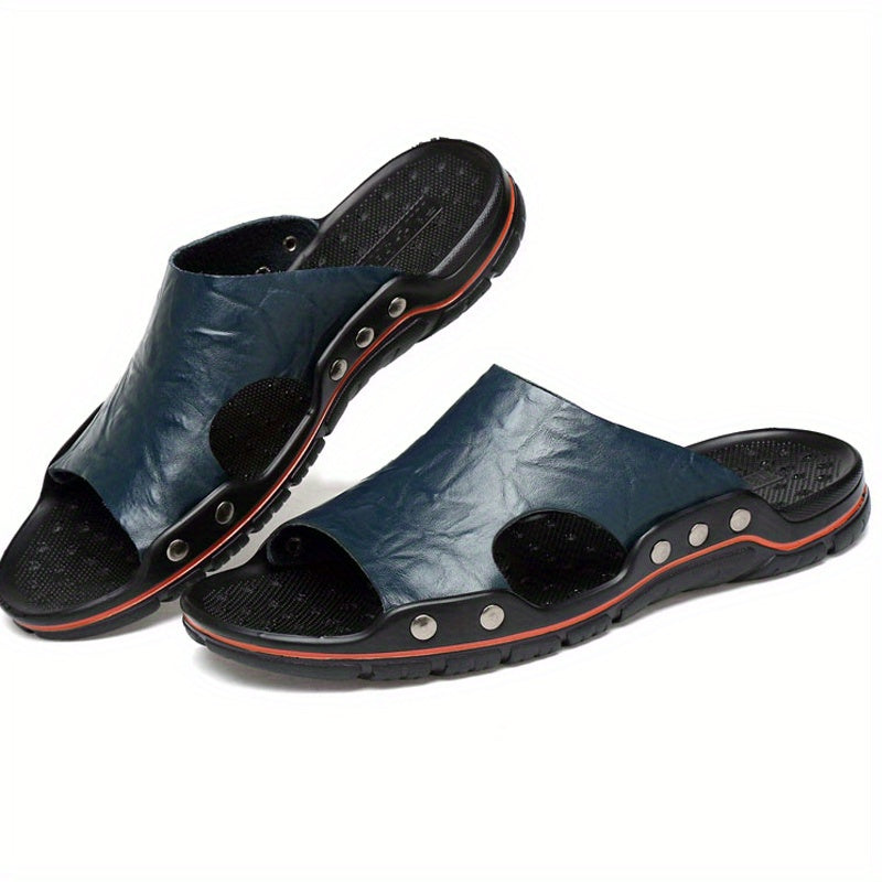 Men's Vintage Slip On Slide Sandals - Casual Walking Shoes