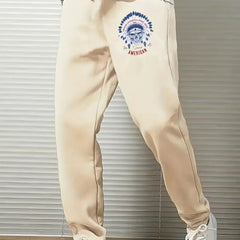 Ethnic Graphic Pattern Joggers Men's Casual Loose Fit Pants