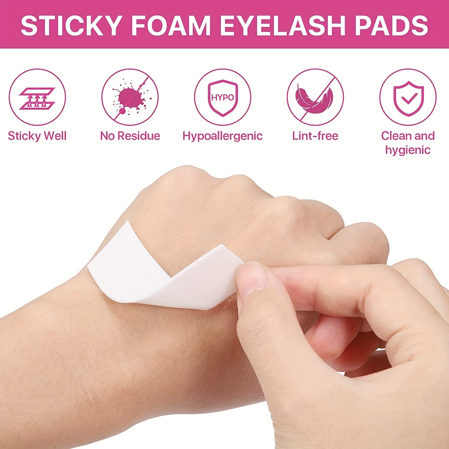 110pcs Nonwoven Foam Eye Pads Roll for Eyelash Extensions