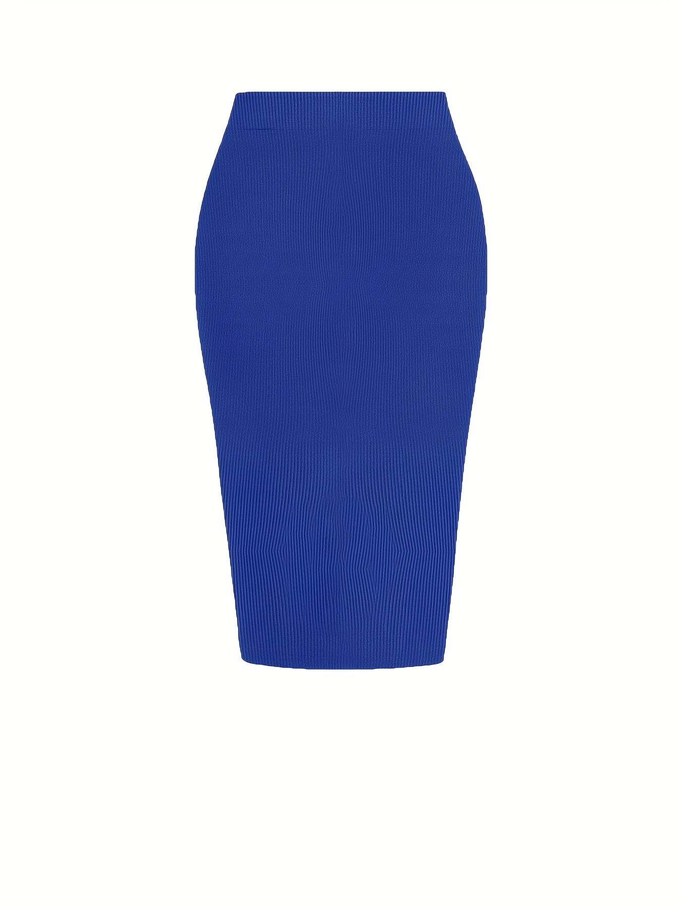 Ruched Split Skirt Bodycon Stretchy Casual Skirt