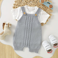 Baby Boys Sleeveless Knit Romper Jumpsuit