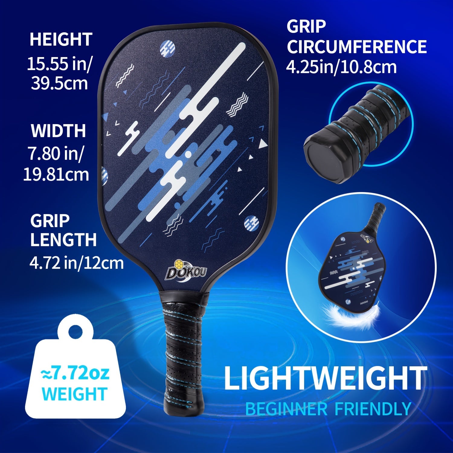 Graphite Glass Fiber Pickleball Racket Set