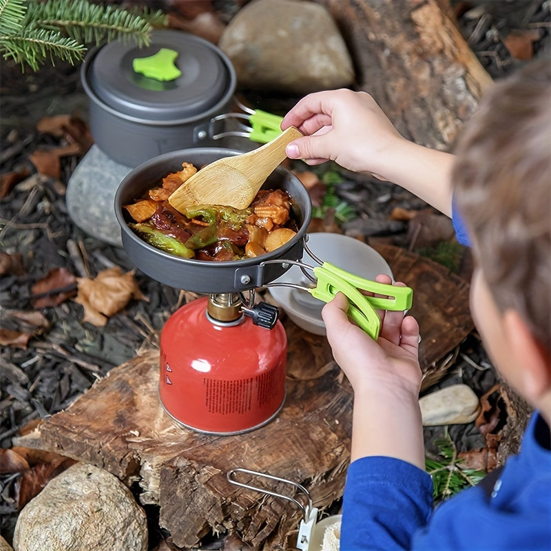 Camping Cooking Set Portable Tableware Pot With Storage Bag