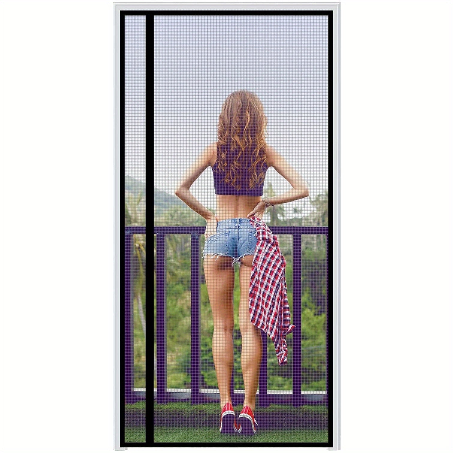 Magnetic Screen Door for Single Front Doors